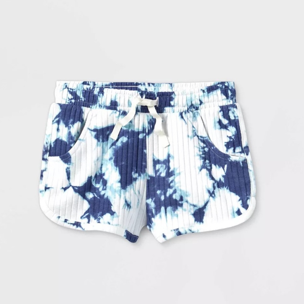 Girls' Tie-Dye Rib Pull-On Shorts